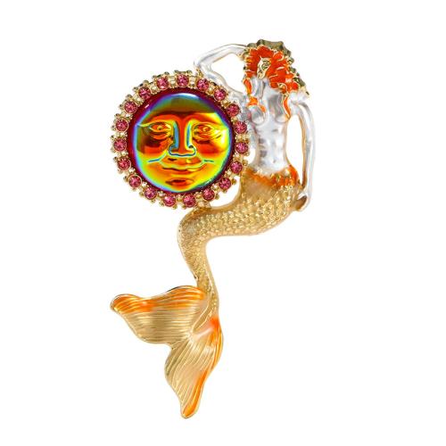 Tibetan Style Brooches, fashion jewelry & for woman & with rhinestone, 48x90mm, Sold By PC