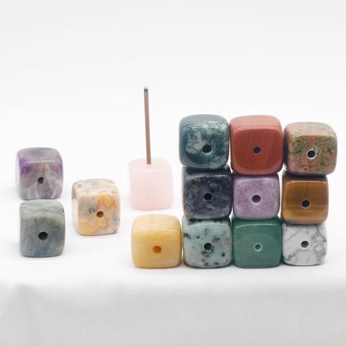 Natural Stone Incense Seat, Cube, different materials for choice, more colors for choice, 20mm, Sold By PC