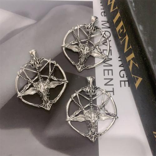 Tibetan Style Pendants, antique silver color plated, DIY, 35x44mm, 100PCs/Bag, Sold By Bag