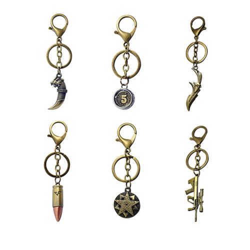 Tibetan Style Key Clasp, with Iron, handmade, fashion jewelry & Unisex & different styles for choice, 50x10x50mm, Sold By PC