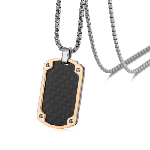 Titanium Steel Pendants, with Carbon Fibre, plated, different styles for choice, more colors for choice, Sold By PC