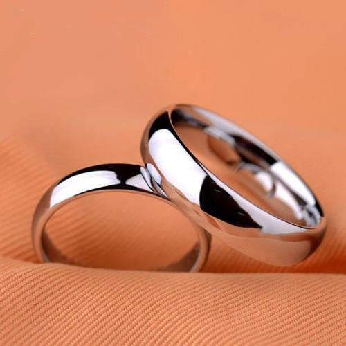 Titanium Steel Finger Ring, Unisex & different size for choice, silver color, Sold By PC