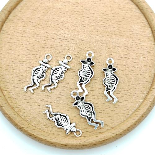 Tibetan Style Pendants, antique silver color plated, DIY, 12x25mm, 100PCs/Bag, Sold By Bag