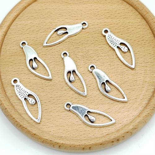 Tibetan Style Pendants, antique silver color plated, DIY, 10x28mm, 100PCs/Bag, Sold By Bag