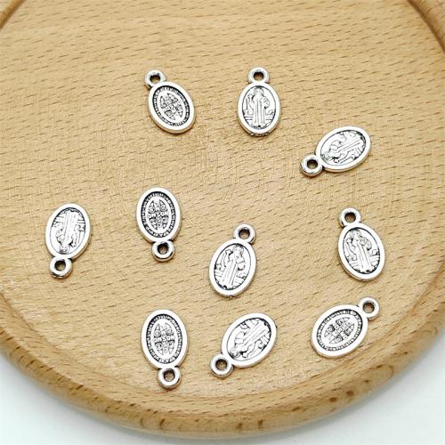 Tibetan Style Pendants, antique silver color plated, DIY, 8x13mm, 100PCs/Bag, Sold By Bag