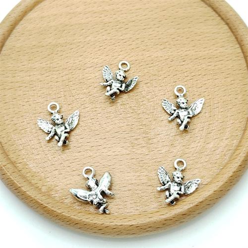 Tibetan Style Pendants, antique silver color plated, DIY, 15x16mm, 100PCs/Bag, Sold By Bag