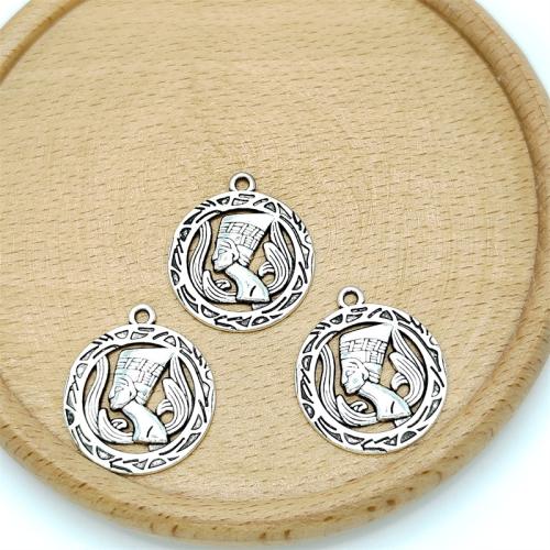 Tibetan Style Pendants, antique silver color plated, DIY, 23x26mm, 100PCs/Bag, Sold By Bag