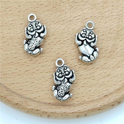 Tibetan Style Pendants, antique silver color plated, DIY, 10x17.50mm, 100PCs/Bag, Sold By Bag