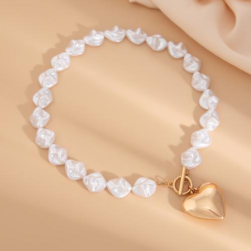 Jewelry Sets, Copper Coated Plastic, with Plastic Pearl, fashion jewelry & different styles for choice & for woman, more colors for choice, Length:Approx 40 cm, Approx 16 cm, Sold By PC