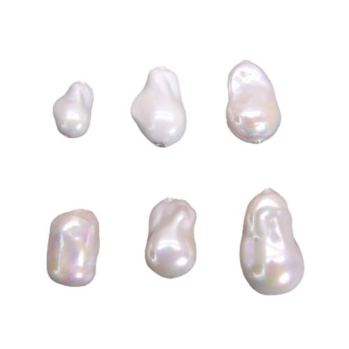 Plastic Beads, Plastic Pearl, stoving varnish, DIY & different styles for choice, white, Sold By PC