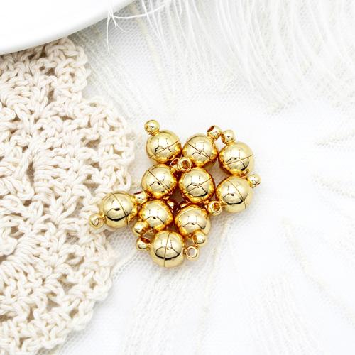 Brass Magnetic Clasp, DIY & different styles for choice, Approx 5PCs/Bag, Sold By Bag