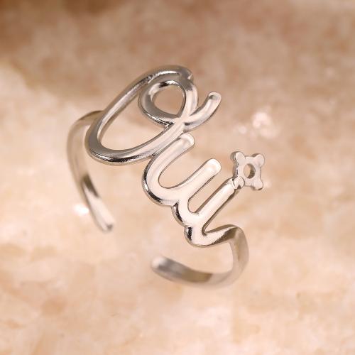 304 Stainless Steel Open Finger Ring, fashion jewelry & Unisex, more colors for choice, Sold By PC