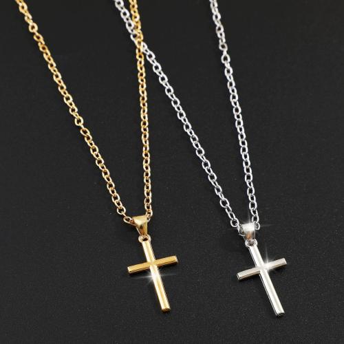 Tibetan Style Jewelry Necklace, Cross, plated, different styles for choice & for woman & with rhinestone, more colors for choice, Sold By PC