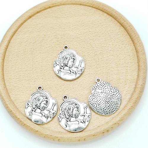 Tibetan Style Pendants, antique silver color plated, DIY, 21x25mm, 100PCs/Bag, Sold By Bag