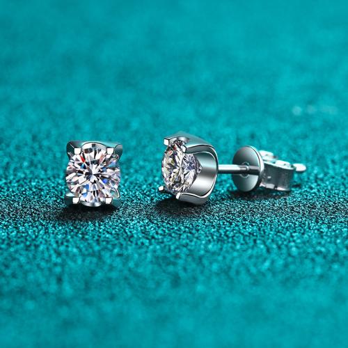 925 Sterling Silver Stud Earring, different styles for choice & for woman, Sold By Pair