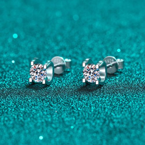 925 Sterling Silver Stud Earring, different styles for choice & for woman, Sold By Pair