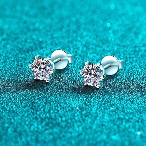 925 Sterling Silver Stud Earring, different styles for choice & for woman, Sold By Pair