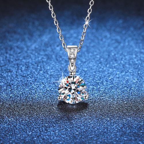 925 Sterling Silver Necklace, with 2inch extender chain, platinum plated, cross chain & different styles for choice & for woman, Length:Approx 15.7 Inch, Sold By PC