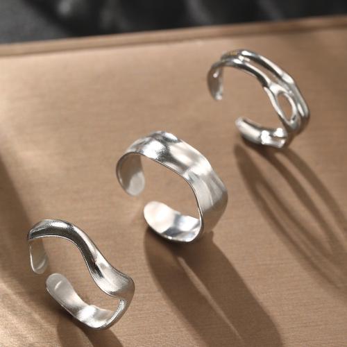 304 Stainless Steel Ring Set, Adjustable & three pieces & Unisex, more colors for choice, Sold By Set