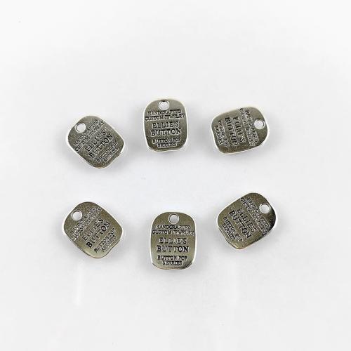 Colgantes de Aleación de Zinc, chapado en color de plata antigua, Bricolaje, 11x13mm, agujero:aproximado 2mm, aproximado 100PCs/Bolsa, Vendido por Bolsa