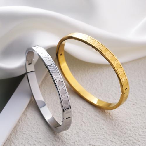 Stainless Steel Bangle, 304 Stainless Steel, plated, for woman, more colors for choice, Sold By PC