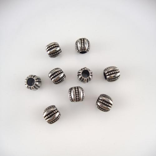 Edelstahl-Beads, 304 Edelstahl, plattiert, DIY, 10x11.50mm, verkauft von PC