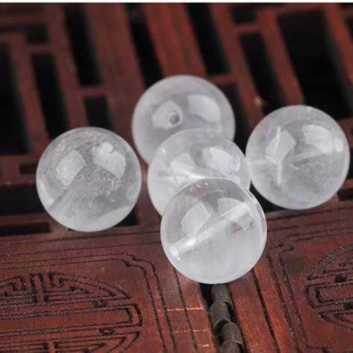 Natural Quartz Jewelry Beads, Phantom Quartz, Round, DIY & different size for choice, white, Sold By PC