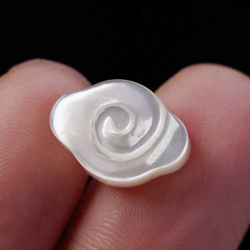 Natural Freshwater Shell Beads, Pearl Oyster, Cloud, DIY, white, 14x10x5mm, Sold By PC