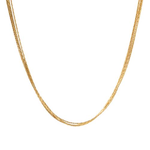 Collier d'acier titane, Placage, pour femme, plus de couleurs à choisir, Vendu par PC