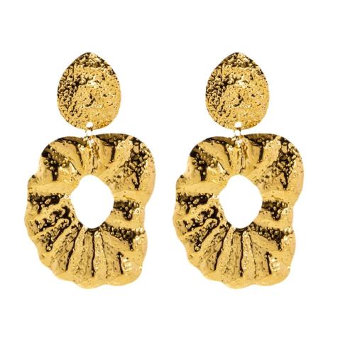 Boucle d'oreille Acier Titane, Placage, styles différents pour le choix & pour femme, Or, Vendu par paire