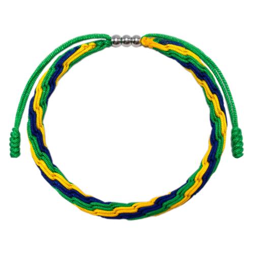 Fashion Create Wax Cord Bracelets, with 304 Stainless Steel, with 3CM extender chain, handmade, Unisex & different styles for choice, more colors for choice, Length:Approx 17 cm, Sold By PC