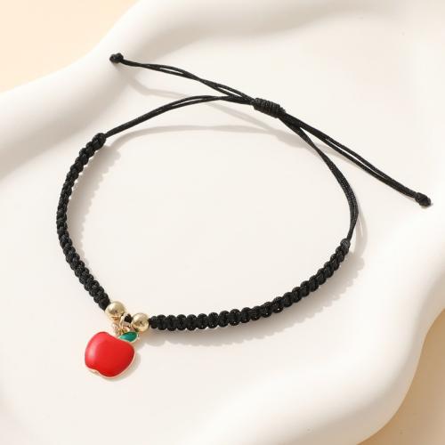 Tibetan Style Bracelet, with Polyester Cord, Unisex & enamel, more colors for choice, Length:Approx 18-32 cm, Sold By PC