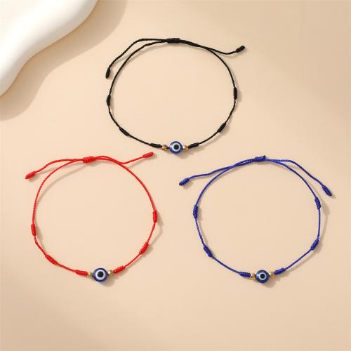 Fashion Create Wax Cord Bracelets, Resin, with Wax Cord, Unisex & different styles for choice, more colors for choice, Length:Approx 18-32 cm, Sold By Set