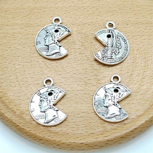 Tibetan Style Pendants, antique silver color plated, DIY, 13x22mm, 100PCs/Bag, Sold By Bag