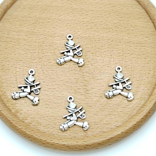 Tibetan Style Pendants, antique silver color plated, DIY, 15x19mm, 100PCs/Bag, Sold By Bag