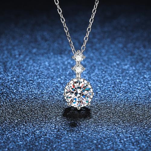 925 Sterling Silver Necklace, with 2inch extender chain, different materials for choice & oval chain & for woman, Length:Approx 15.7 Inch, Sold By PC