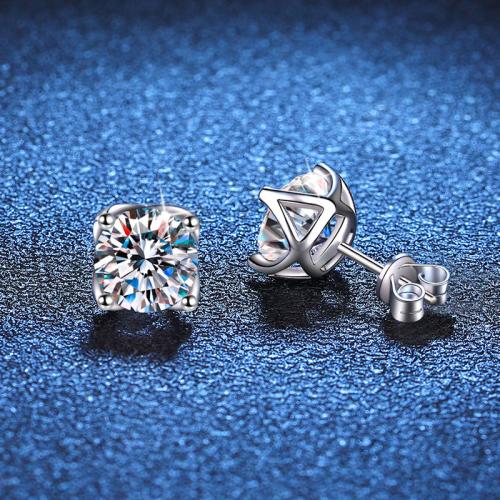 925 Sterling Silver Stud Earring, different styles for choice & for woman, Sold By Pair