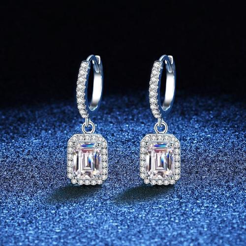 Plata de ley 925 Huggie Pendiente aro de la gota, Patrón Geométrico, diferentes estilos para la opción & para mujer, earring length 17-23mm, Vendido por Par