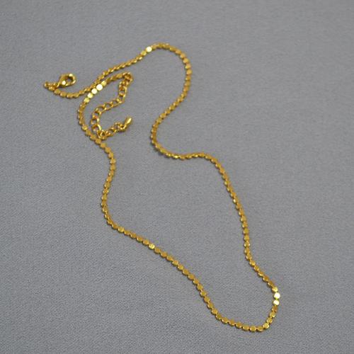 Brass Necklace, with 5cm extender chain, fashion jewelry & for woman, more colors for choice, Length:Approx 45 cm, Sold By PC