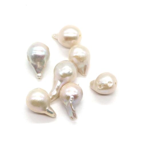 Natural Freshwater Pearl Loose Beads, DIY, white, about:10x13-12x20mm, Sold By PC