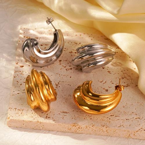 Titanium Steel  Earring, plated, for woman, more colors for choice, Sold By Pair