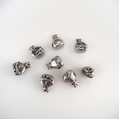 Edelstahl-Beads, 304 Edelstahl, plattiert, DIY, 10x14x7mm, verkauft von PC