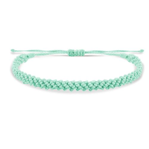 Mode créer Bracelets cordon de cire, corde de cire, avec 3CM chaînes de rallonge, fait à la main, unisexe, plus de couleurs à choisir, Longueur:Environ 17 cm, Vendu par PC