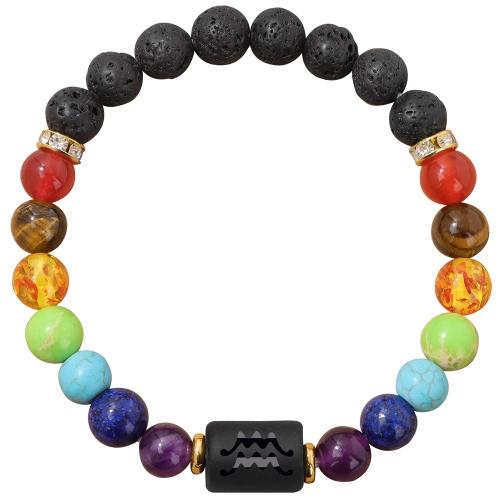 Gemstone Bracelets, Tibetan Style, with Gemstone, handmade, Zodiac symbols jewelry & Unisex & different styles for choice & with rhinestone, more colors for choice, Sold By PC