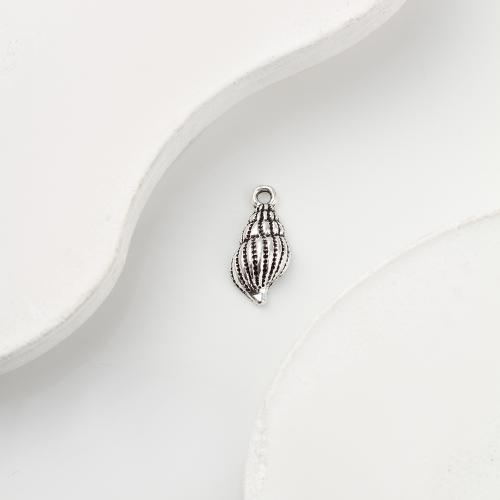 Tibetan Style Pendants, Conch, antique silver color plated, DIY, 19x10x9mm, 850PCs/KG, Sold By KG