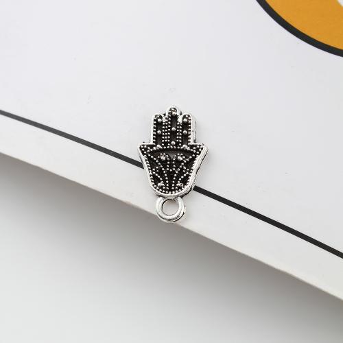 Tibetan Style Hand Pendants, antique silver color plated, DIY, 9x1x16mm, 1600PCs/KG, Sold By KG