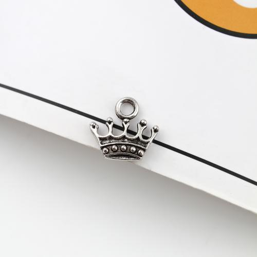 Tibetan Style Crown Pendants, antique silver color plated, DIY, 14x3x13mm, 1100PCs/KG, Sold By KG