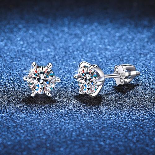 925 Sterling Silver Stud Earring, different styles for choice & for woman, Sold By Pair