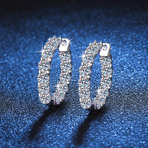 Argent sterling 925 boucle d oreille dormeuse, bijoux de mode & pour femme, earring length 15-20mm, Vendu par paire