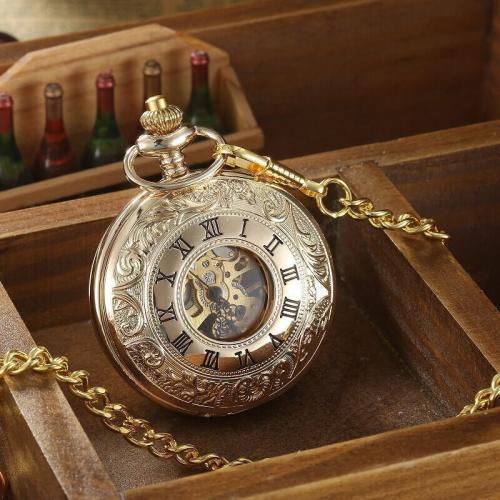 Pocket Watch, Tibetan Style, with Glass, waterproofless & Chinese movement & Unisex, more colors for choice, Dial diameter: 45mm,Thickness: 8mm, Sold By PC